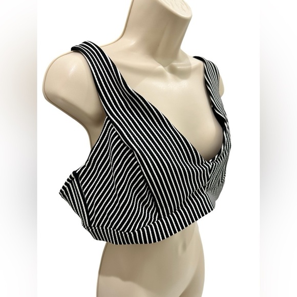 Seafolly PLUS SIZE Women's Dd Bra Bikini Top ONLY Swimsuit in Go Overboard Black - Picture 5 of 10